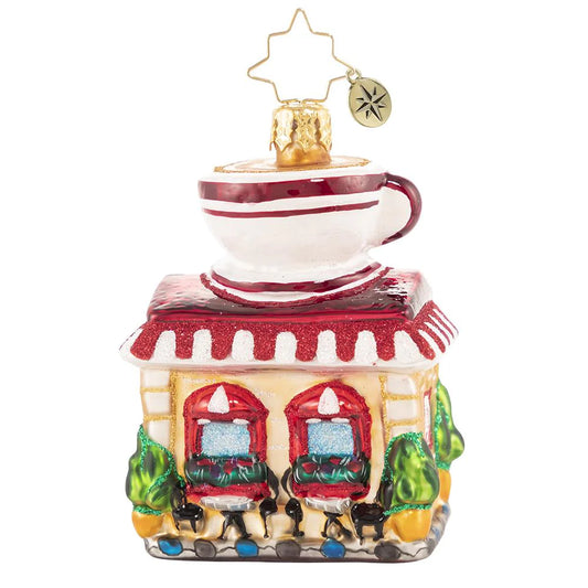 Christopher Radko Wake Up and Smell the Coffee Gem Ornament
