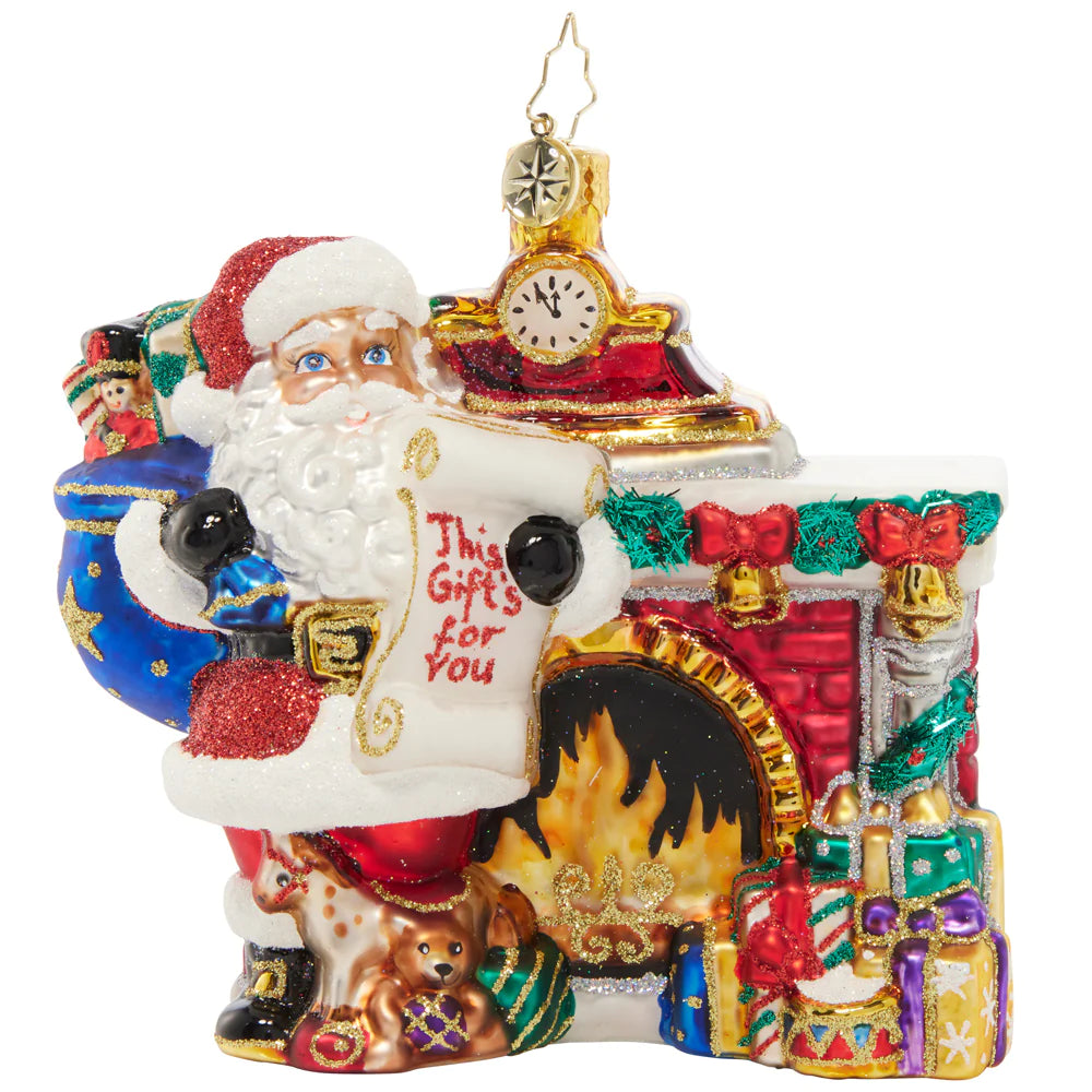 Christopher Radko Nice List Santa Christmas ornament