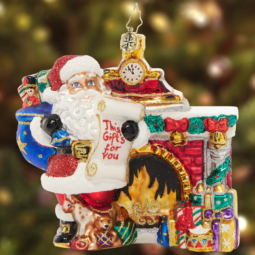 Christopher Radko Nice List Santa Christmas ornament