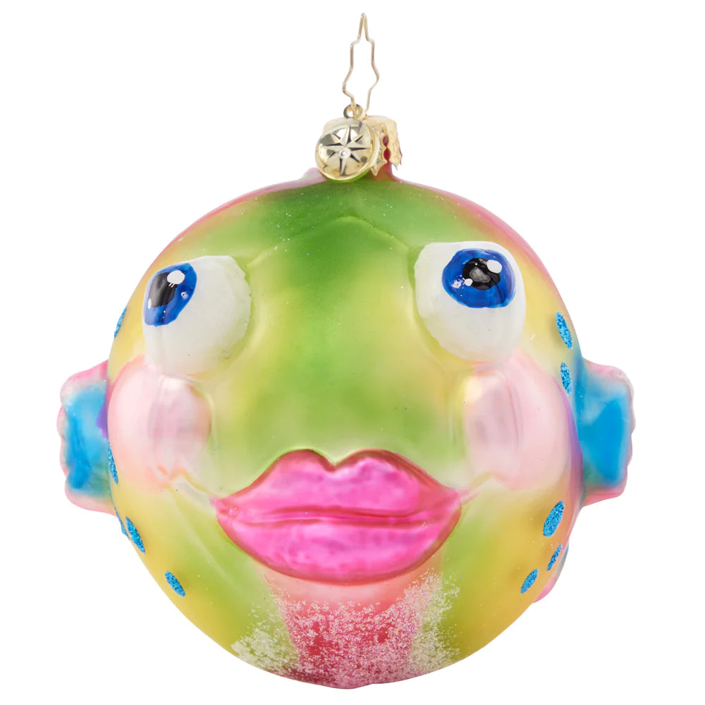 Playful Puffer Fish Ornament Christopher Radko