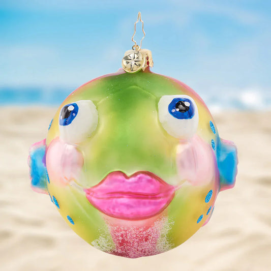 Playful Puffer Fish Ornament Christopher Radko