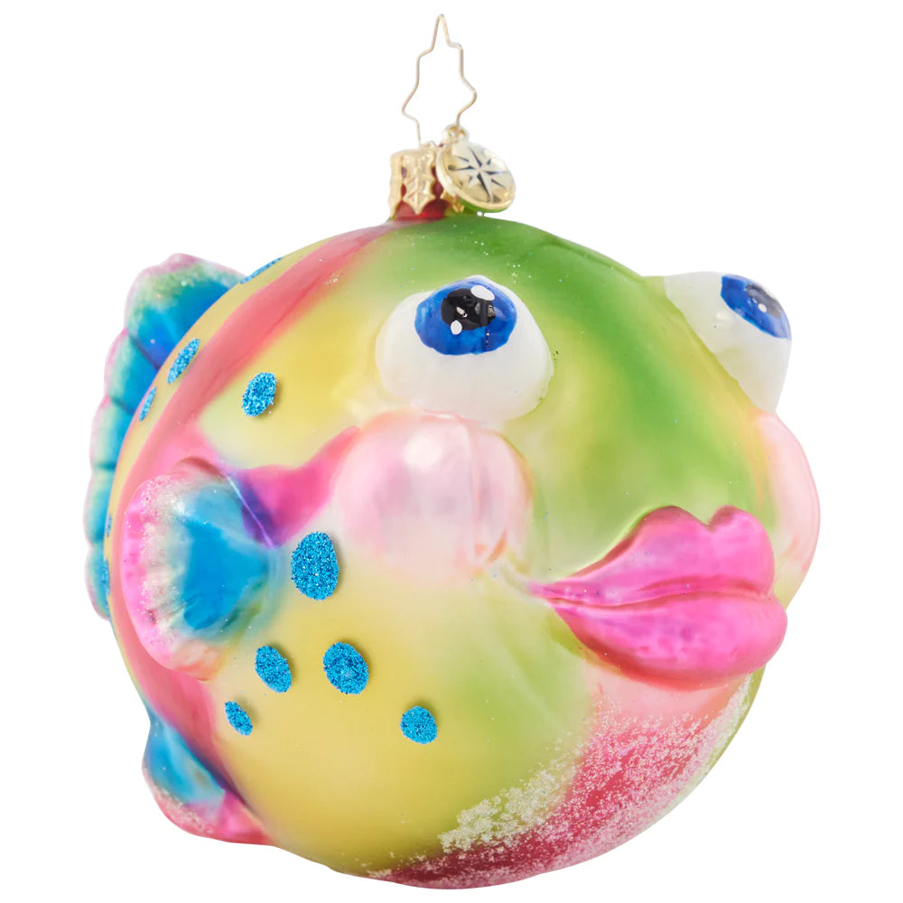 Playful Puffer Fish Ornament Christopher Radko