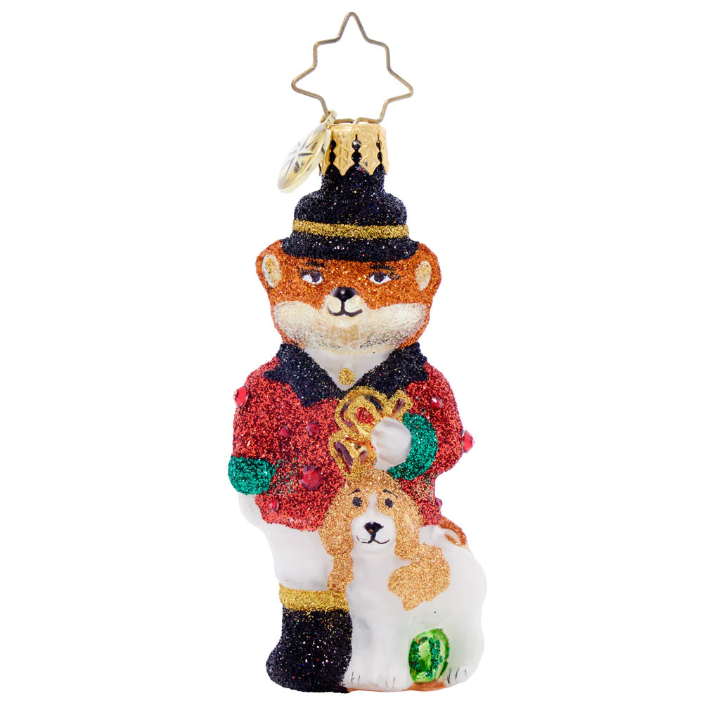 Christopher Radko Festive Fox Gem Ornament