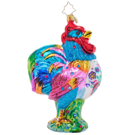 Christopher Radko Radiant Rooster Ornament