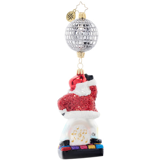 Christopher Radko Dancing Disco Claus Ornament