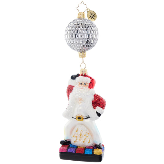 Christopher Radko Dancing Disco Claus Ornament