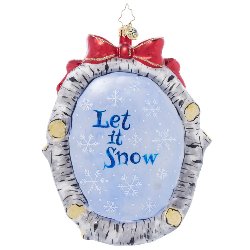 Christopher Radko A Snowy Feathered Friend Ornament