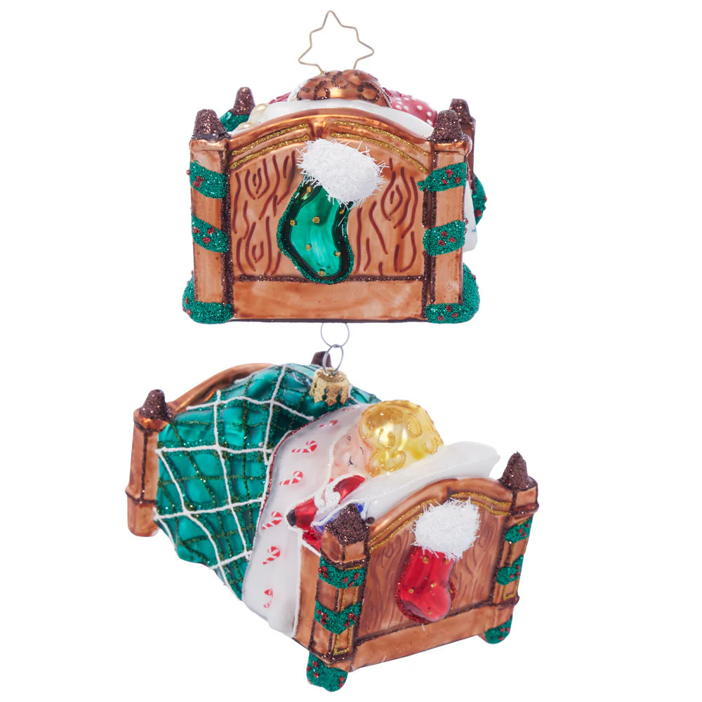 Christopher Radko Nestled in Bed Ornament