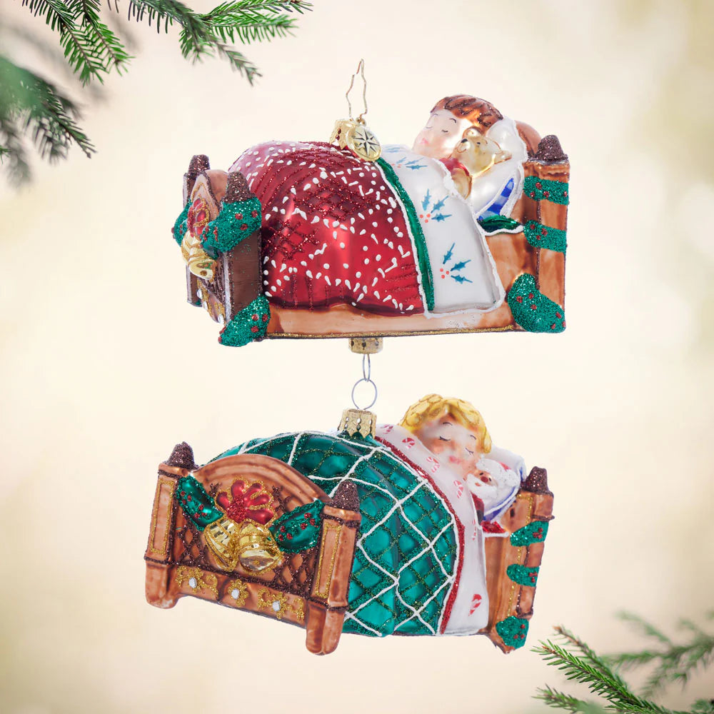 Christopher Radko Nestled in Bed Ornament