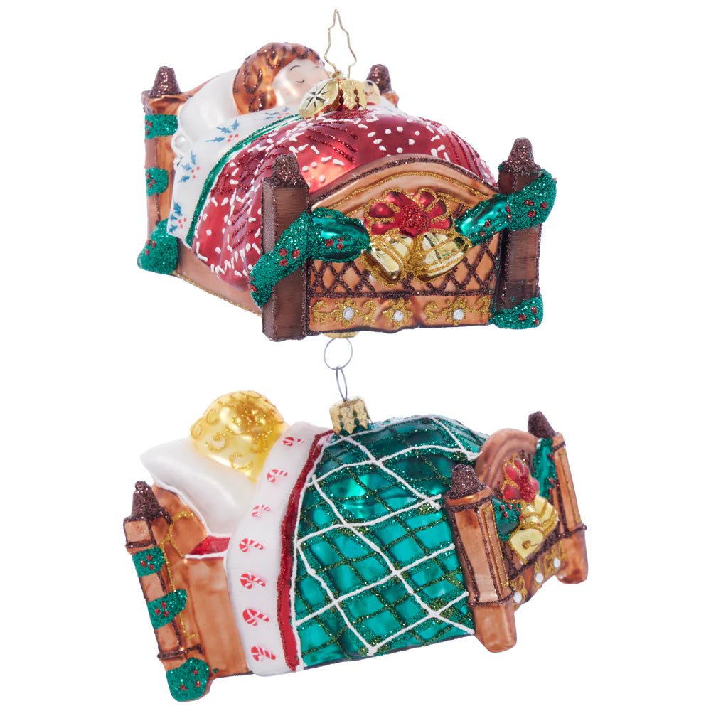 Christopher Radko Nestled in Bed Ornament