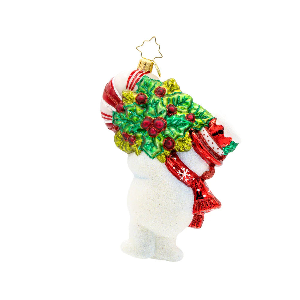 Snowy Retro Cheer Ornament