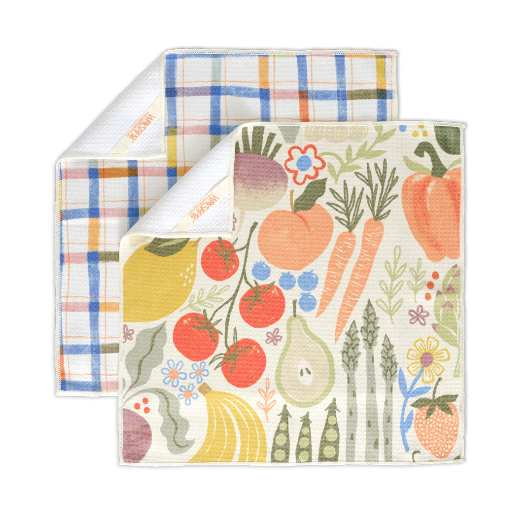 Farm Stand Microfiber All Purpose Towels Set/4