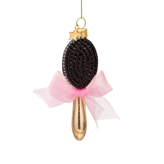 Shiny Gold Hair Brush Ornament