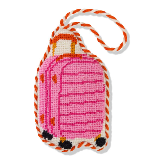 Needlepoint Icon Ornament- Suitcase