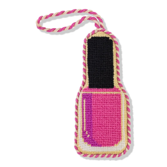 Needlepoint Icon Ornament- Nail Polish Bottle