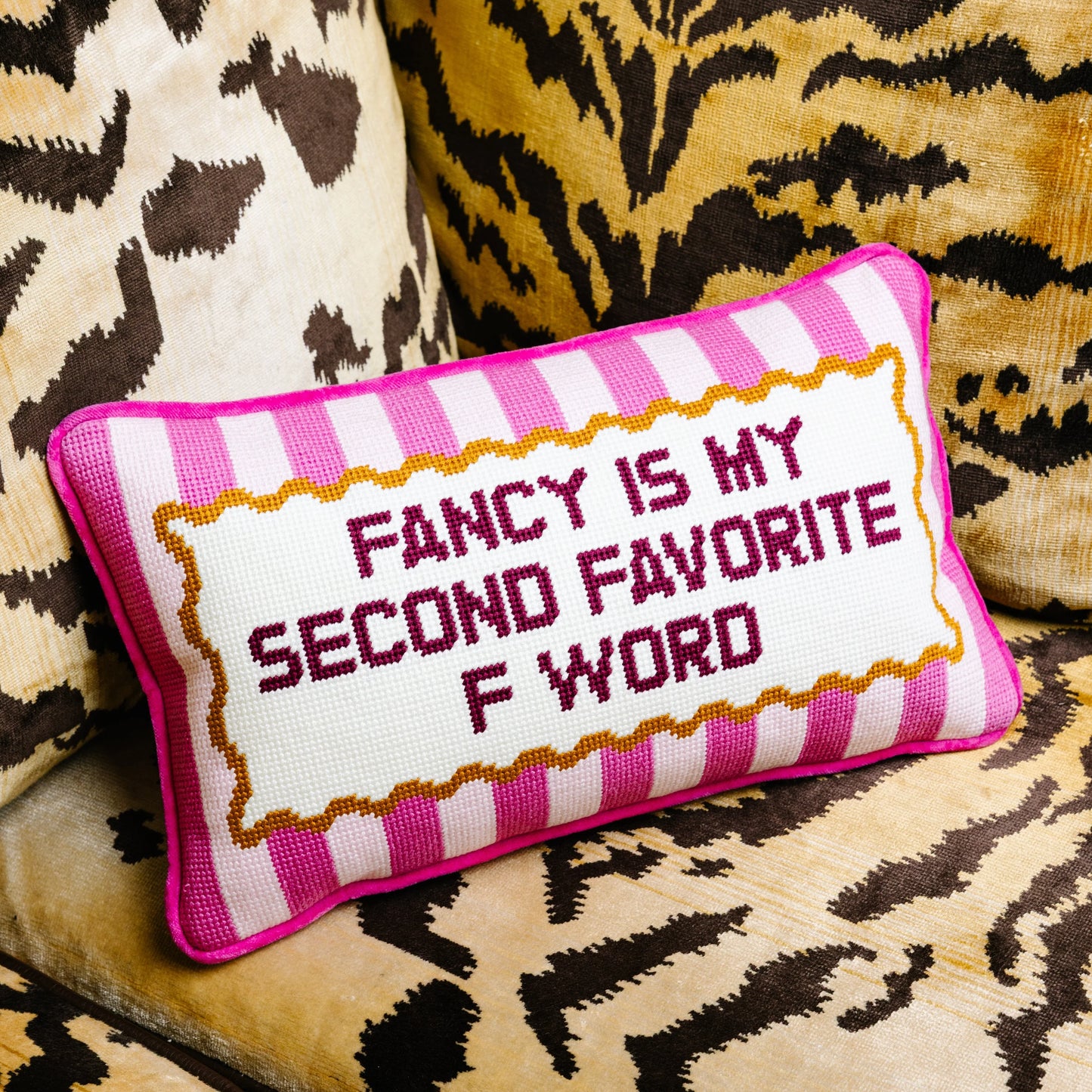 Fancy Needlepoint Pillow