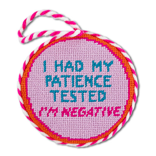 Needlepoint Ornament- Patience