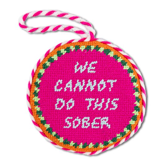 Needlepoint Ornament- Sober