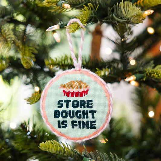 Needlepoint Ornament- Store Bought