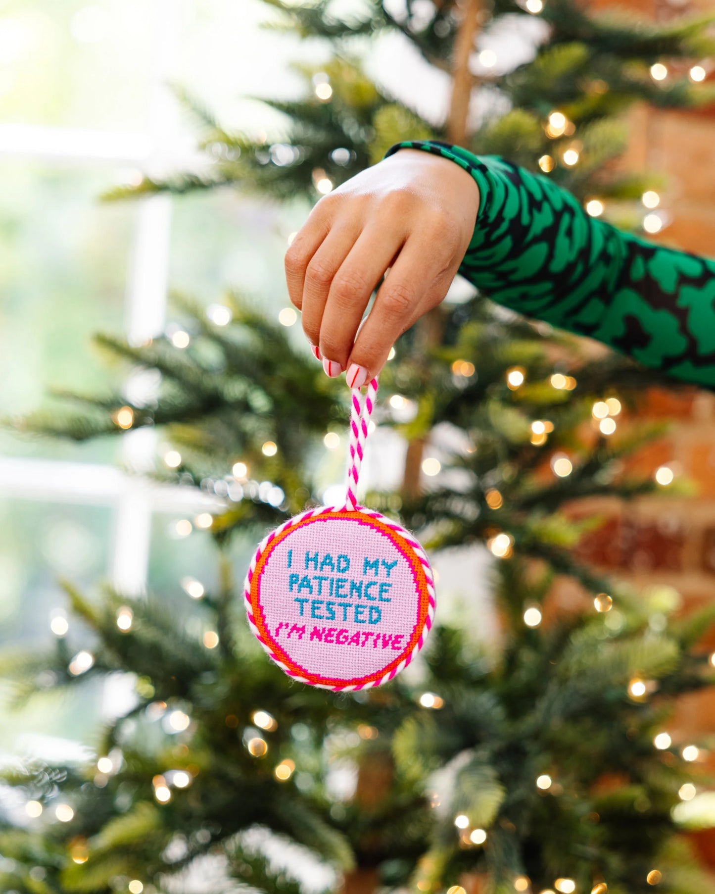 Needlepoint Ornament- Patience