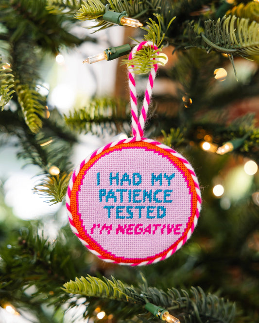Needlepoint Ornament- Patience