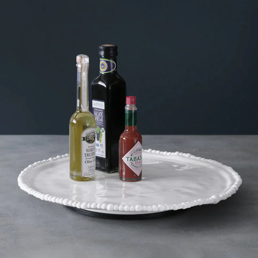 Beatriz Ball VIDA Alegria White Lazy Susan 14" Melamine