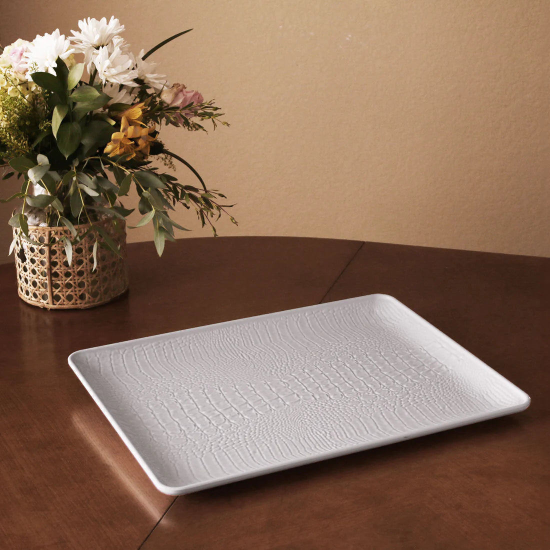 Beatriz Ball VIDA Croc Extra Large Rectangular Tray