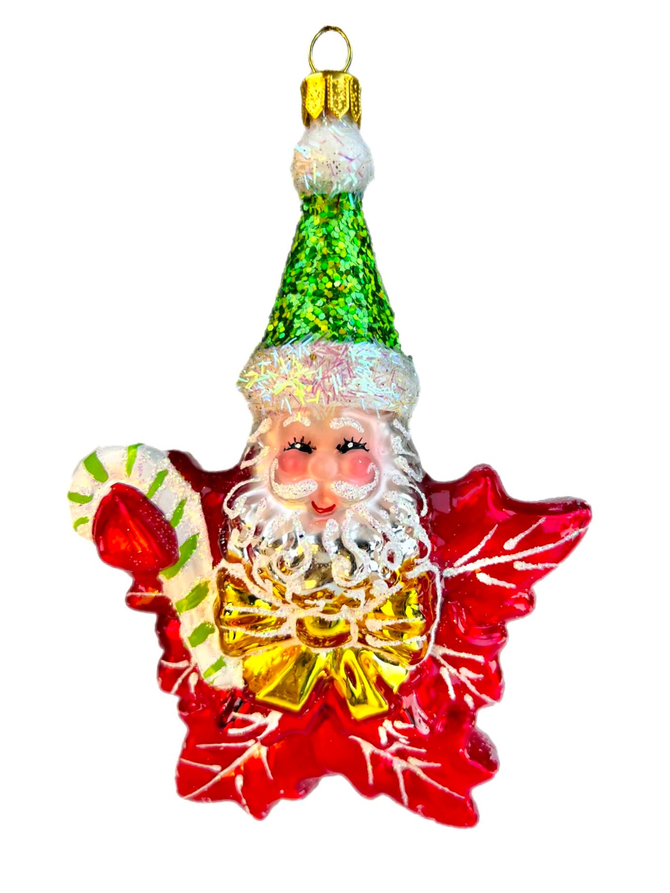 Heartfully Yours Ornament King Christopher Radko Poinsettia Star Christmas Ornament