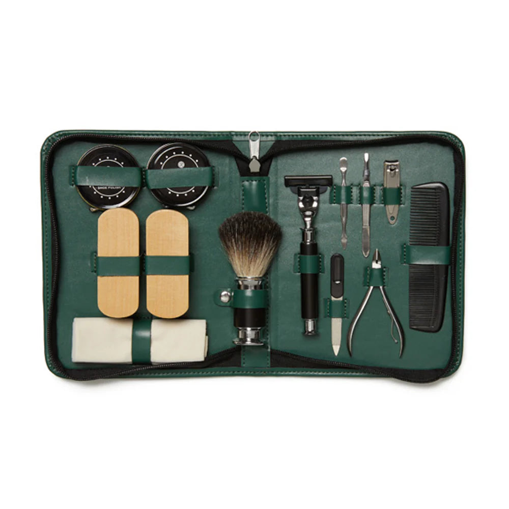 On The Go Grooming And Shoe-Shine Kit