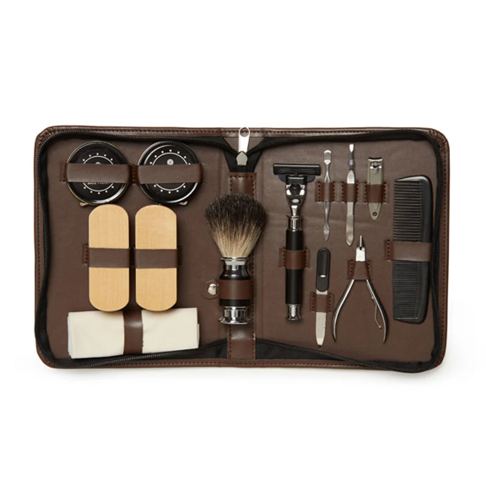 On The Go Grooming And Shoe-Shine Kit