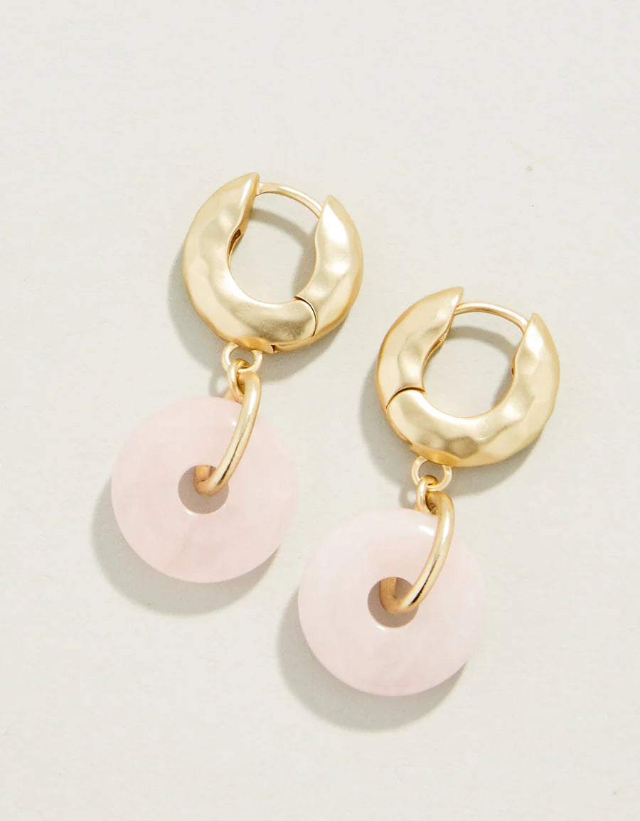 Ophelia Earrings Rose Quartz