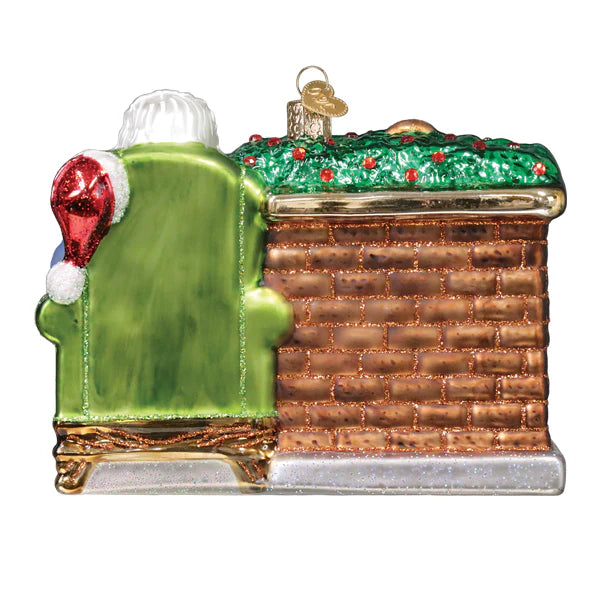 Santa at Hearth Ornament