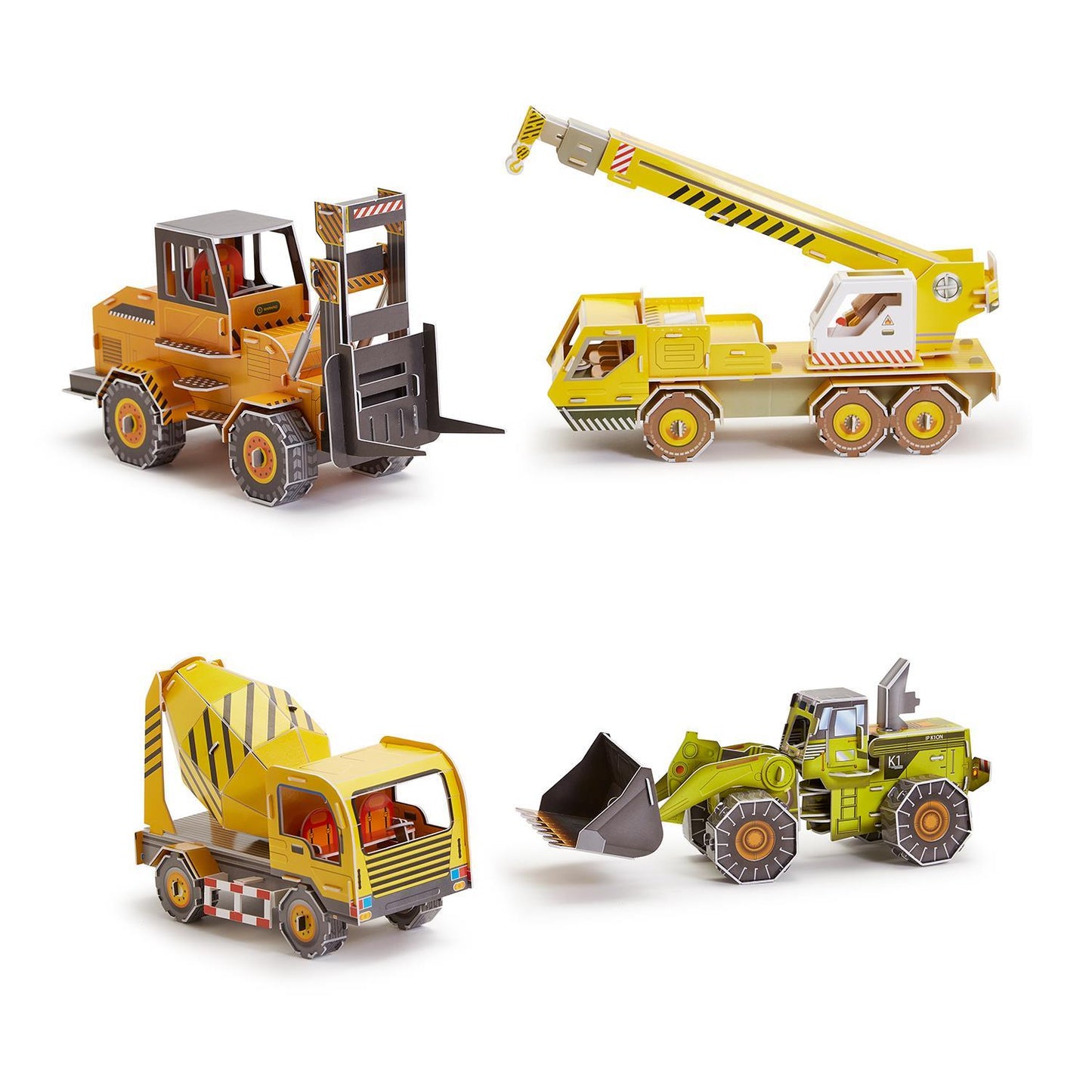 Two's Company Cupcakes and Cartwheels Construction Vehicle 3D Puzzle