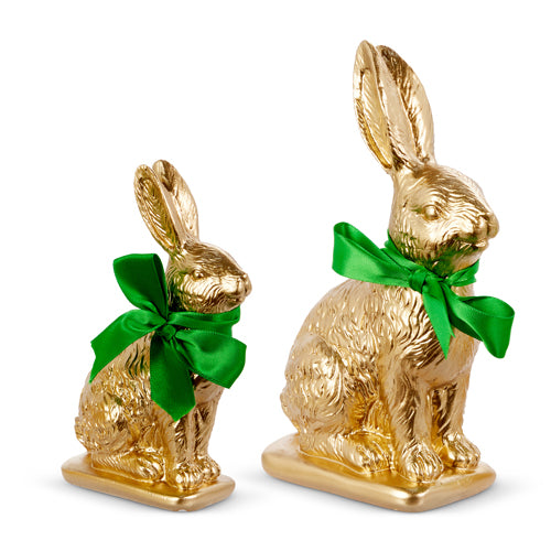 Gold Bunnies Set of 2