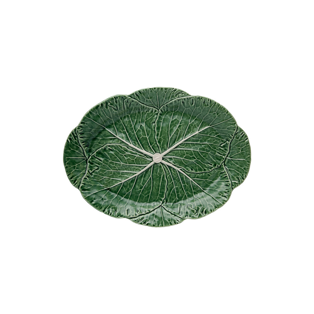 Green Cabbage Oval Platter 17"