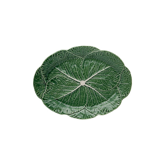 Green Cabbage Oval Platter 17"