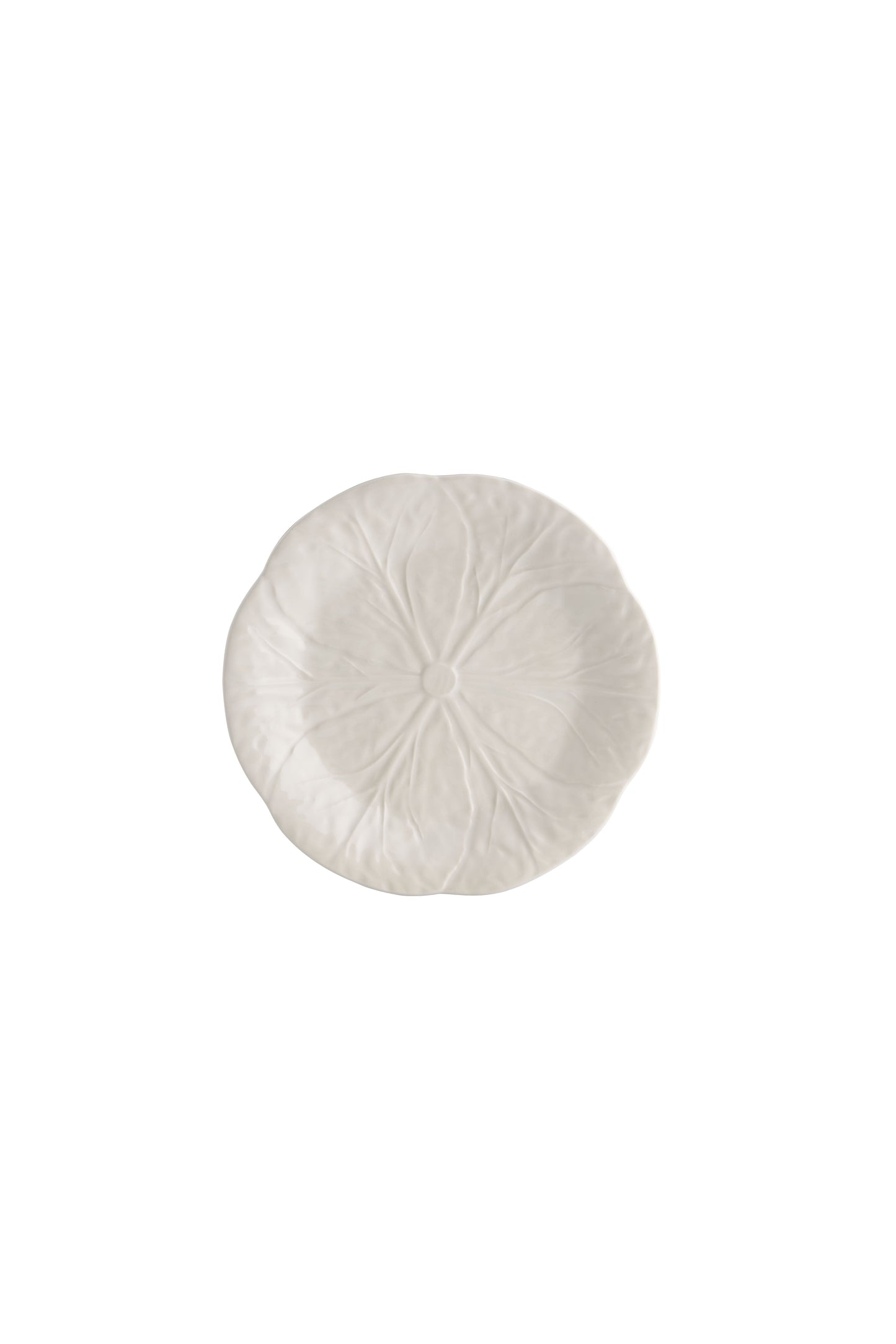 Beige Cabbage Dessert Plate