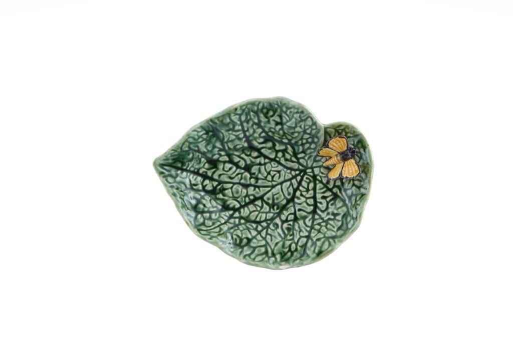 Begonia Leaf with Butterfly