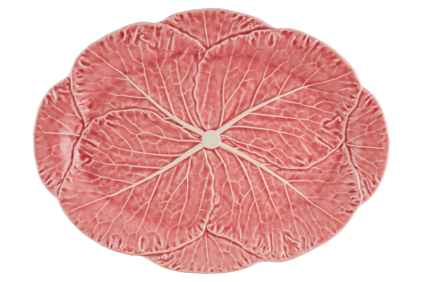 Large Oval Platter Pink Cabbage