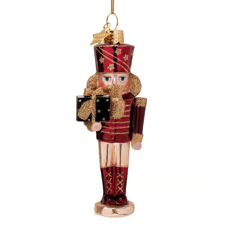 Burgundy Nutcracker Ornament
