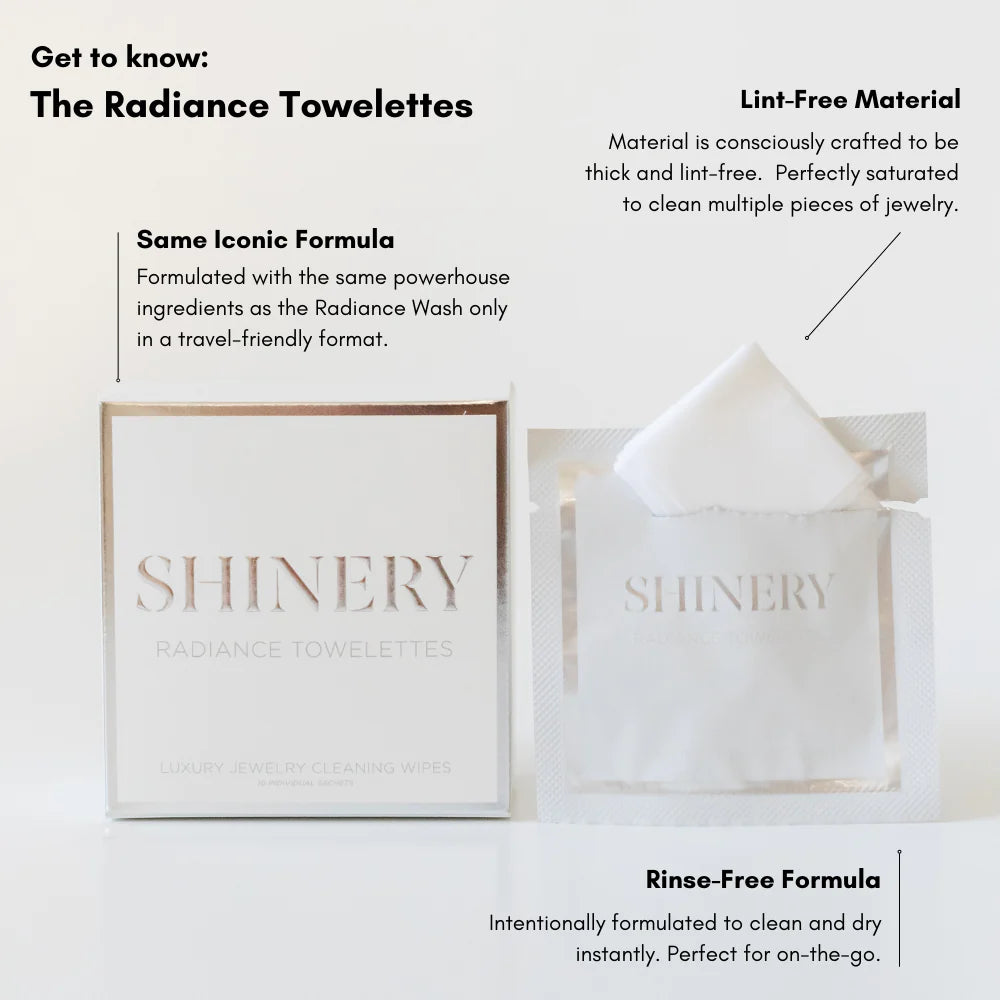 Shinery Radiance Towelettes jewelry cleaning wipes