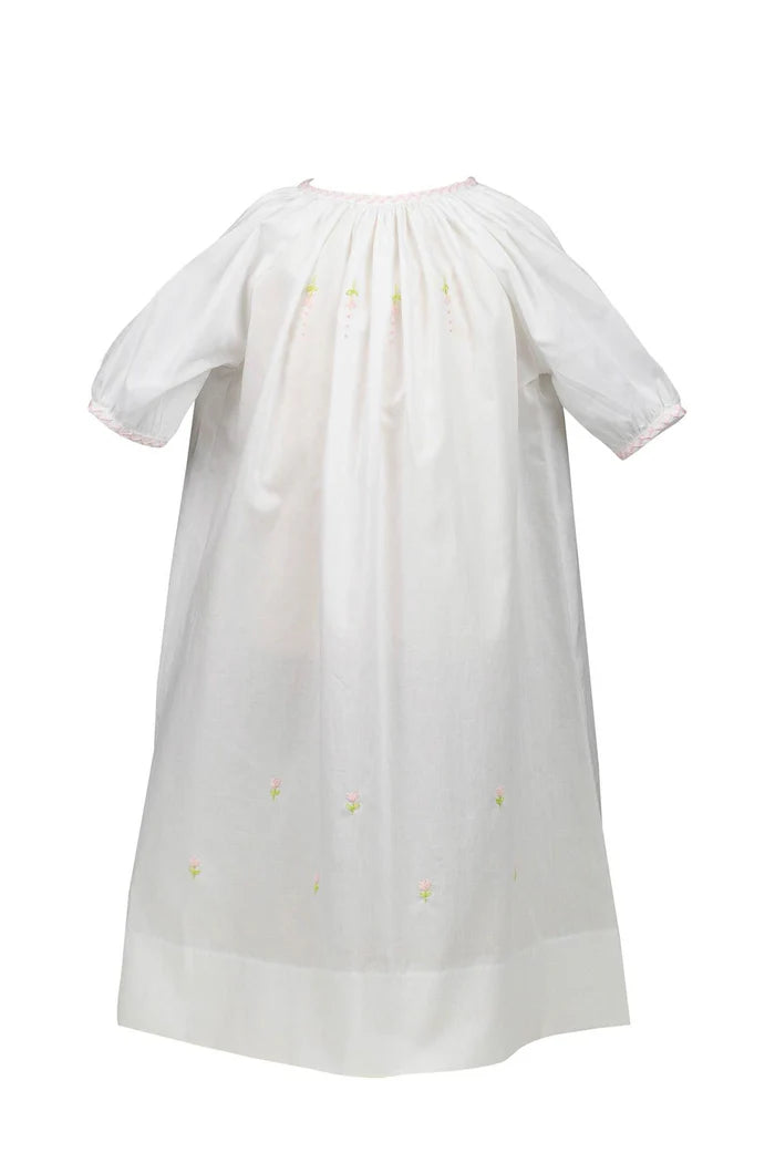 Proper Peony White Waverly Flowers Gown for baby
