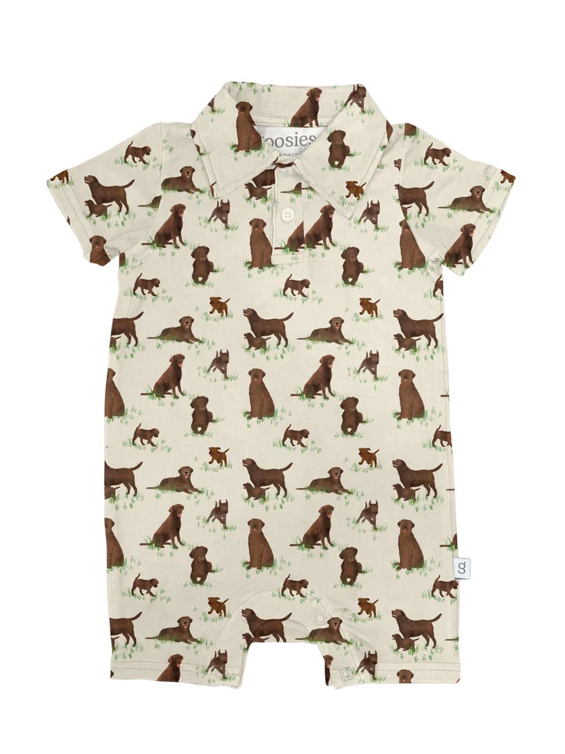 Short Sleeve Polo Romper
