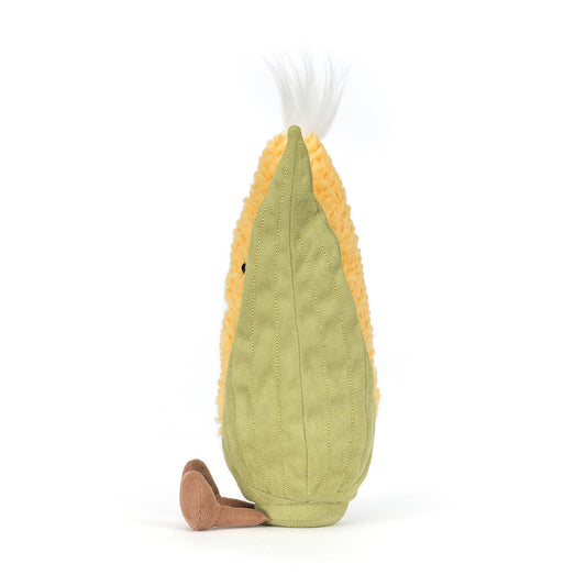Toy corn on a white background
