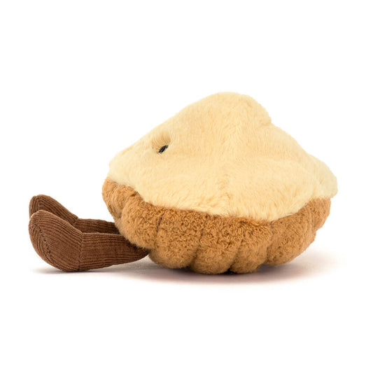 Plush toy resembling a pear with a white background