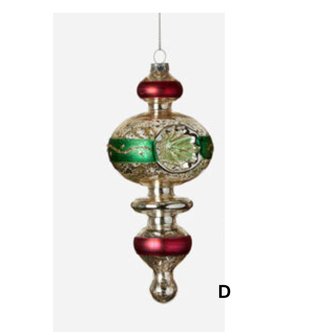 Reflector Finial Ornaments