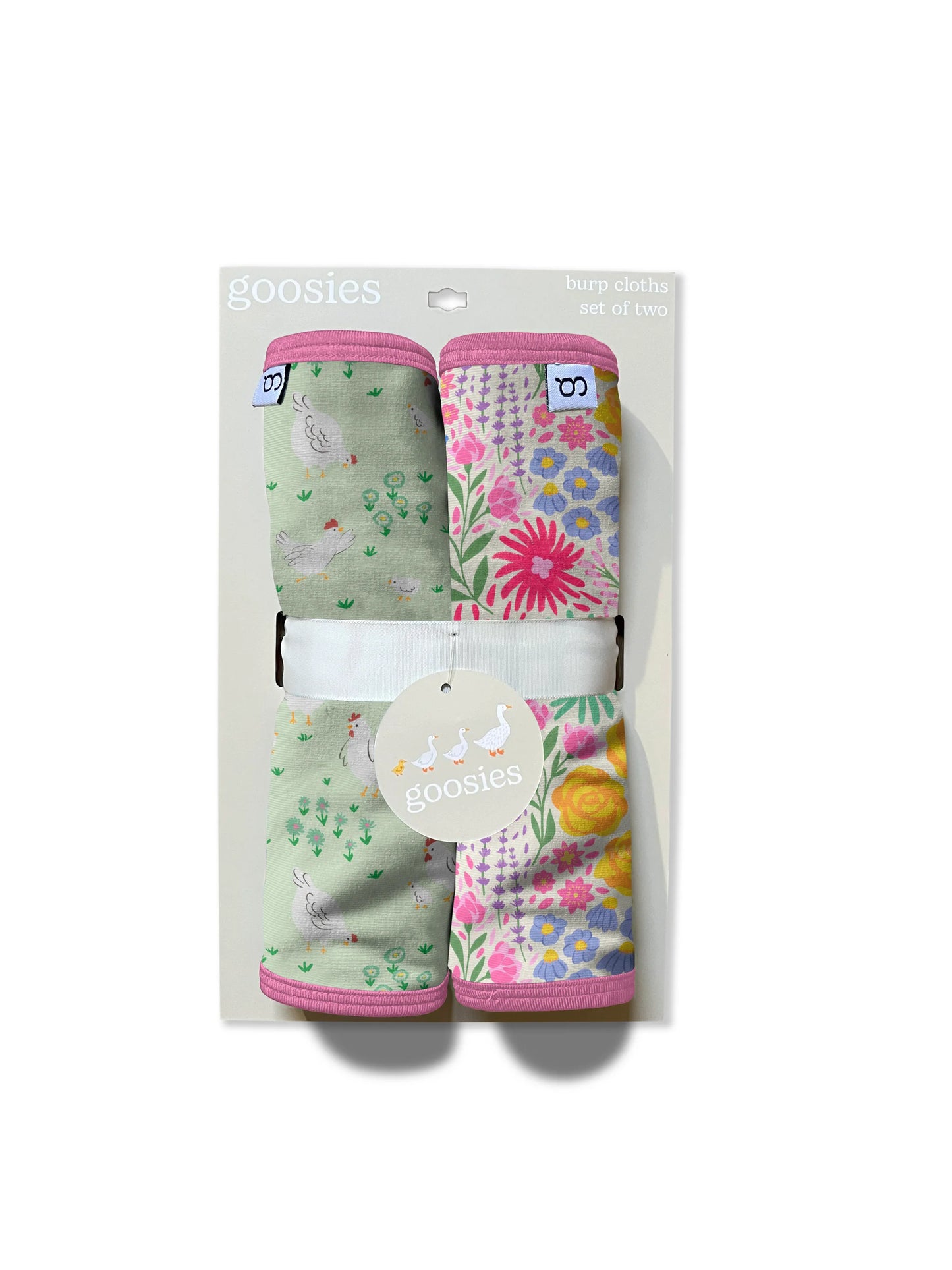 Spring Chickens Burp Cloth Set