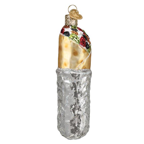 Old World Christmas Burrito glass ornament