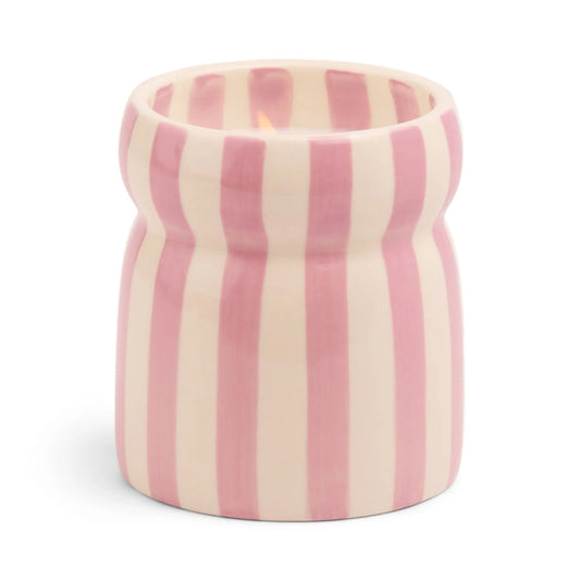 Cabana Striped Candle