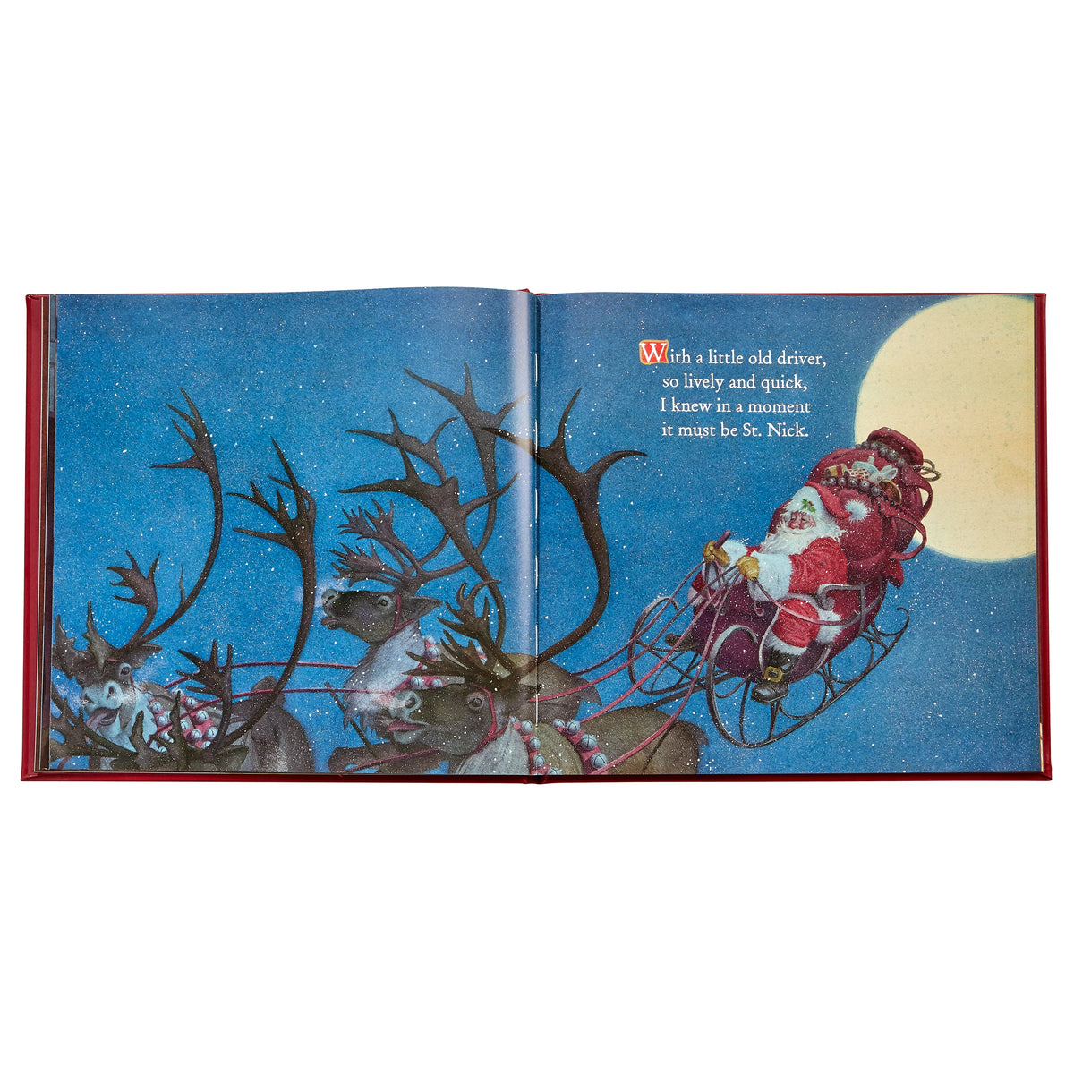 The Night Before Christmas-Red Leather